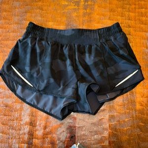 Lululemon track shorts black camo